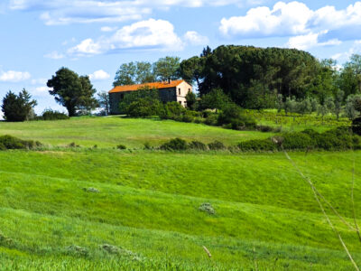 Kauni panoraamvaatega talumaja Lajatico külas