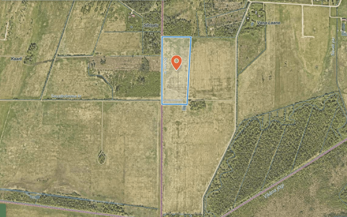 Müüa maatükk, maatulundusmaa - Sausti, Kiili vald, Harjumaa